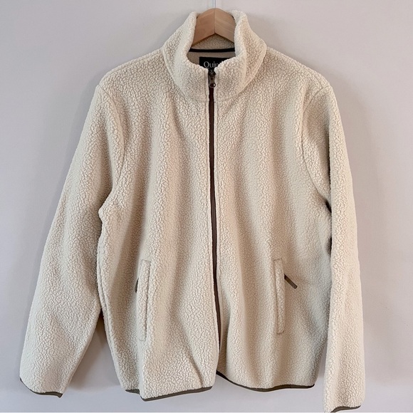 Quince Other - Quince full zip fleece jacket men’s size xl beige